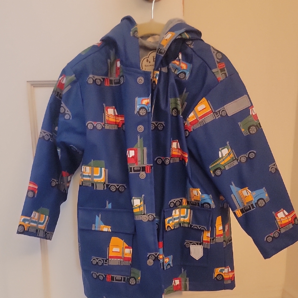 Hatley Blue and Yellow Raincoat for Kids